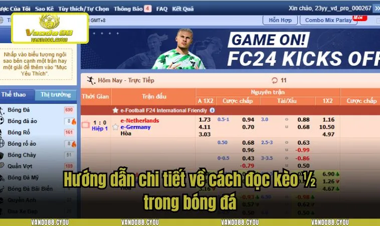 keo 1 2 1 Hướng dẫn chi tiết về cách đọc kèo v trong bóng đá